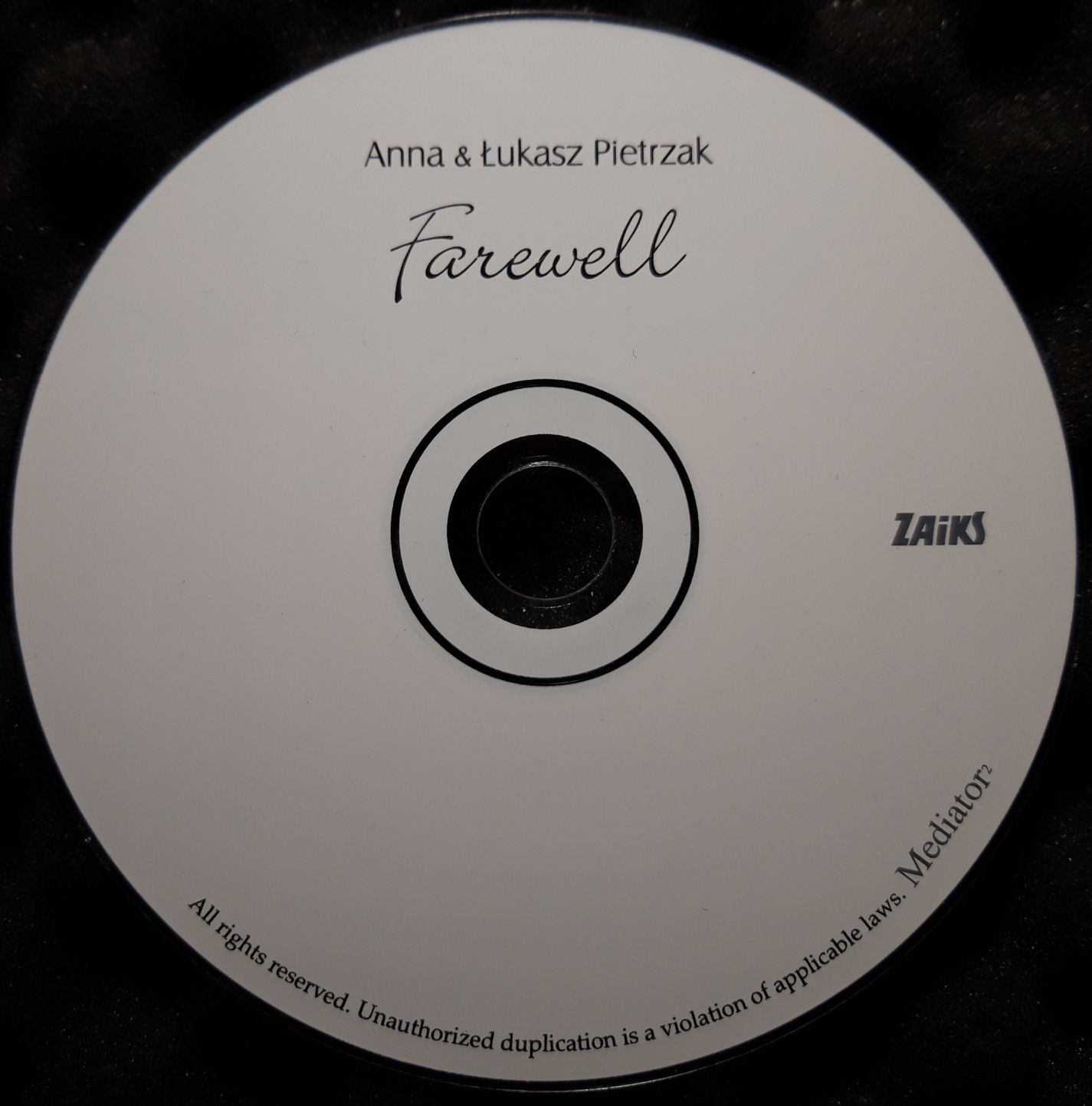 Anna Pietrzak i Łukasz Pietrzak – Farewell  (CD, 2009)