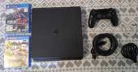 Ps 4 slim CUH-2116A 500GB/ v.11.50/ DS4/ Kable/ 2 gry.