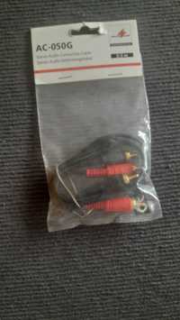 Kabel Monacor 2xRCA (cinch) - 2xRCA (cinch) 0,5 m.. Nowy 1 szt.