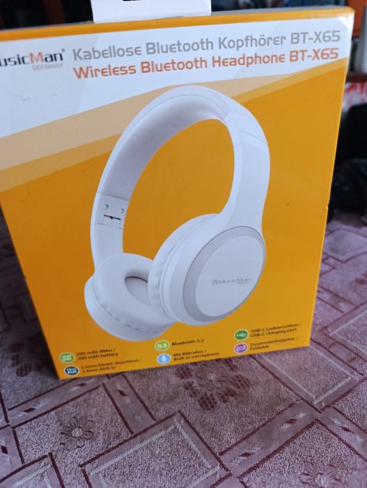 Słuchawki Bluetooth nauszne nowe super bass