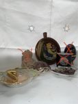 Винтажная пепельница, фарфор, Каури, керамика