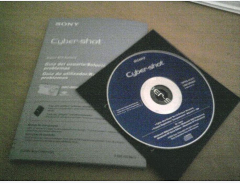 Manual Cyber Shot DSC S600 + CD com USB drivers