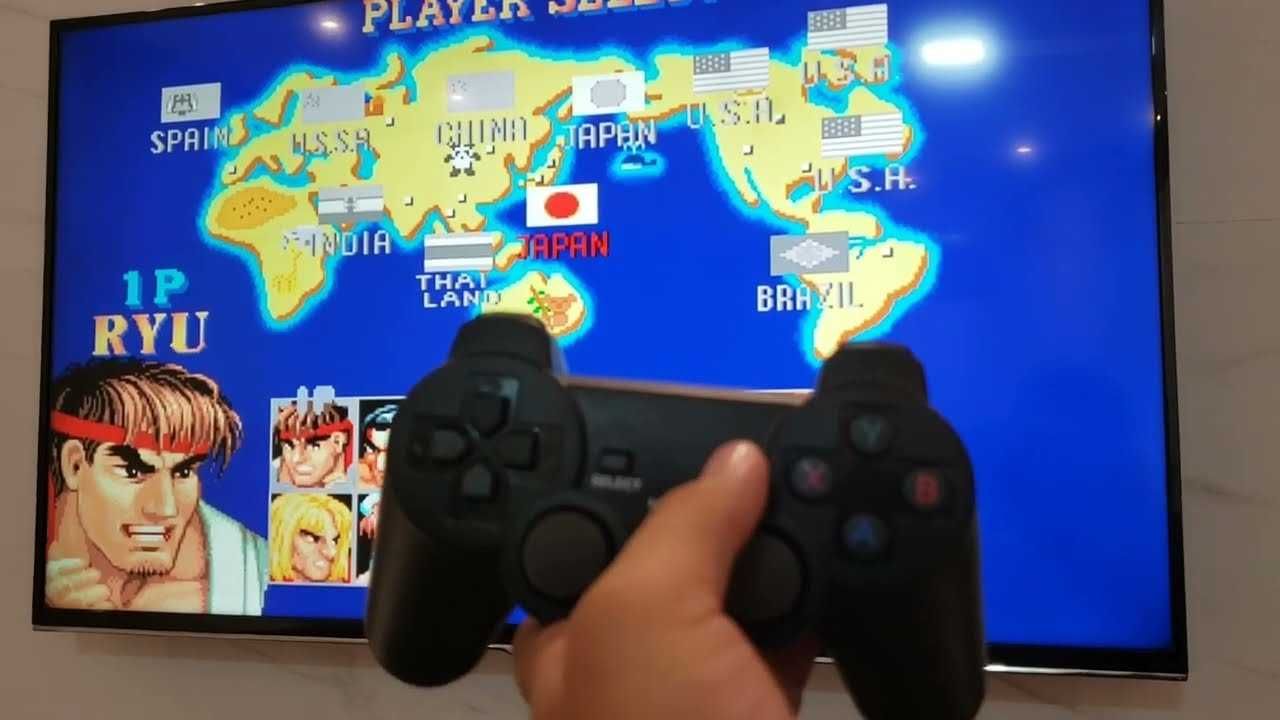 NOVO - M8 GameStick 4K Lite + 10.000 Jogos + 2 Comandos - Na Caixa