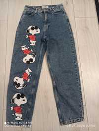 Spodnie Snoopy Bershka Jeans