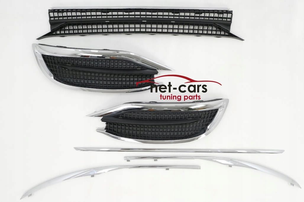 Spoiler dokładka zderzaka przód MERCEDES S W222 Lift 17- M Chrom
