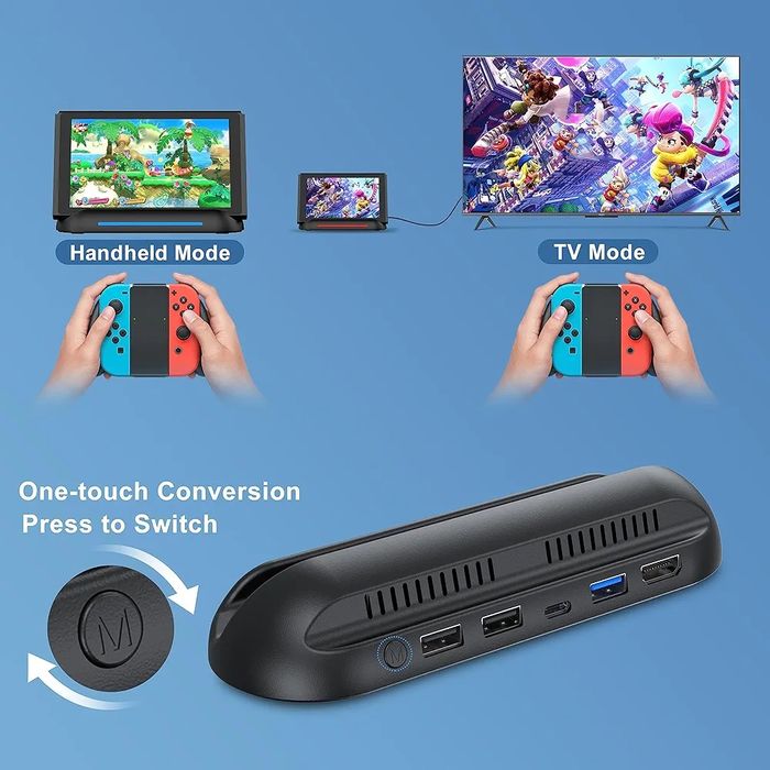 Stacja dokująca RREAKA 5 w 1 do konsoli Nintendo Switch OLED TV Adapte