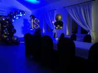Ścianka heksagon balony ślub osiemnastka chrzciny urodziny dekoracje