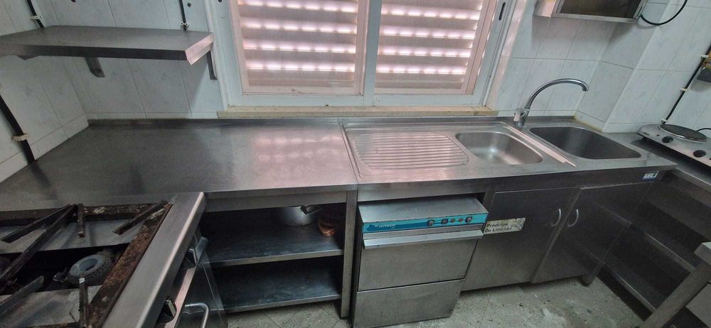 RESERVADO - Bancada Lava Loiça - Equipamento Restauração e Hotelaria