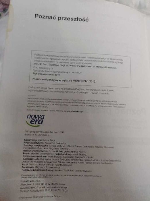 Podręcznik do Historii Poznać Przeszłość 1 Nowa Era
