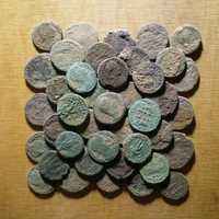 Último Lotes 10 moedas Romanas bronze por limpar