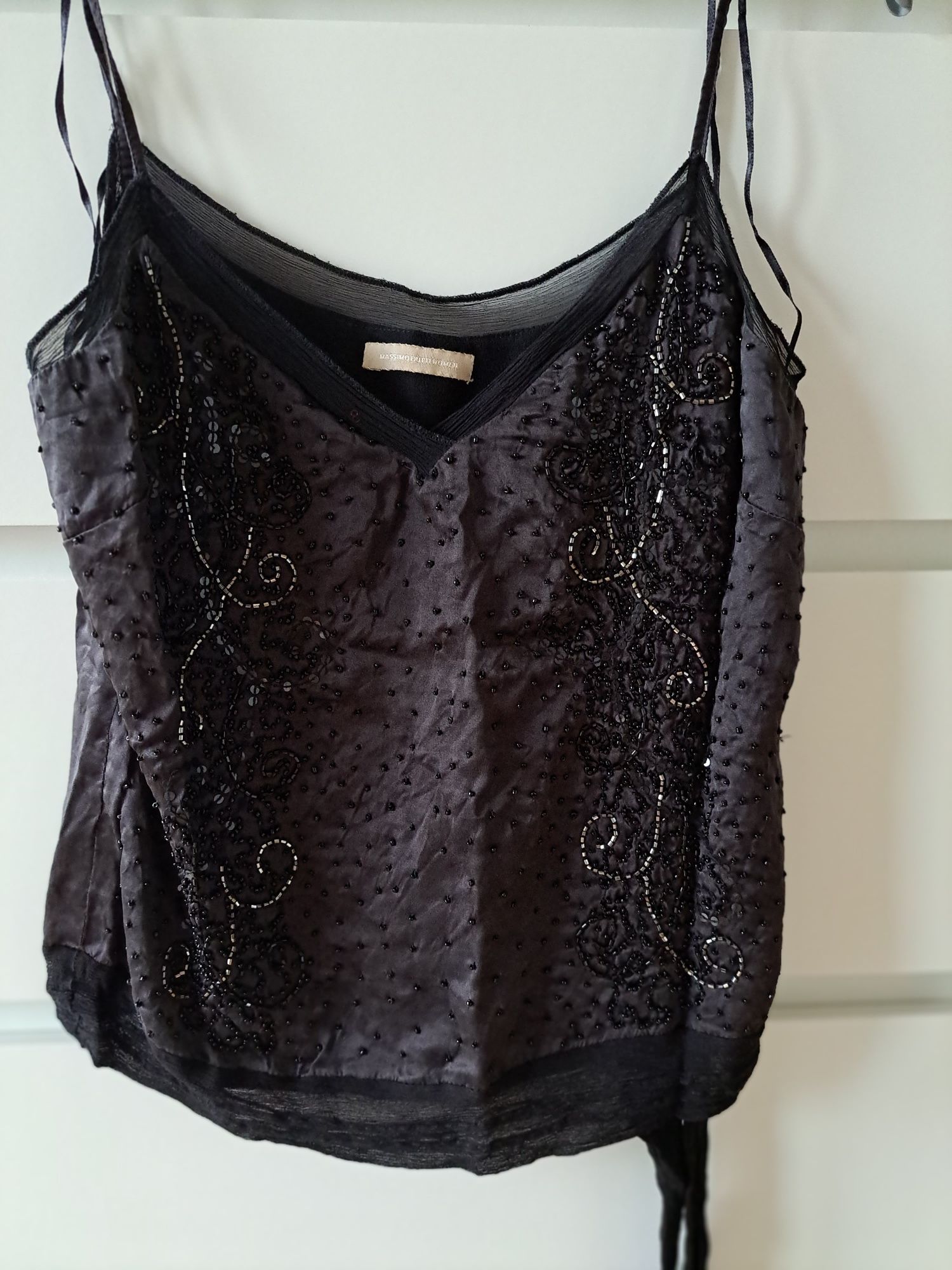 Top Massimo Dutti M com missangas