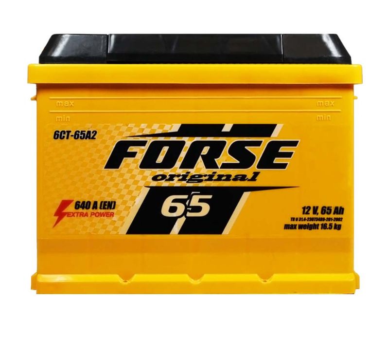 Автомобильный аккумулятор Forse (Ista) 6-СТ 65Ah R+ 640A
