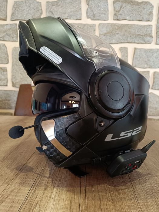 Capacete Modular LS2 Scope com intercomunicador integrado e pinlock