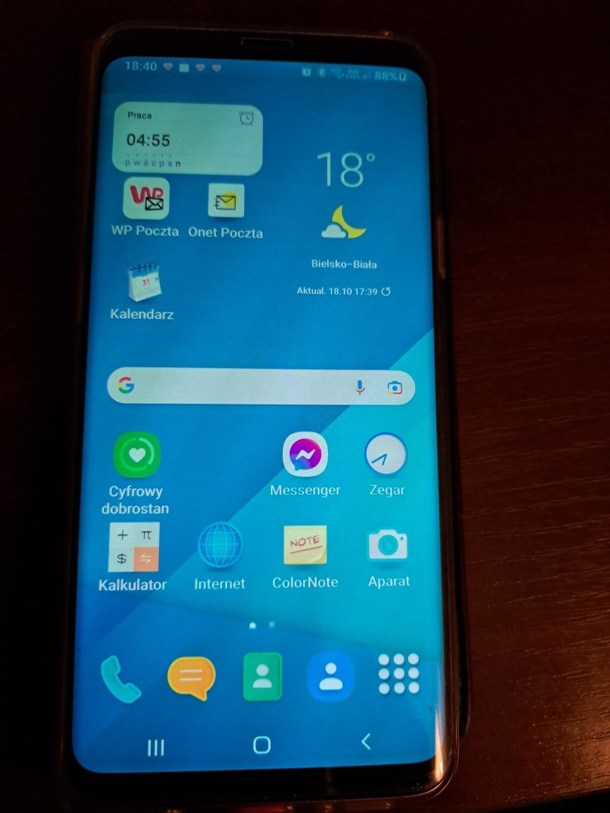 Samsung s9 plus uszkodzony