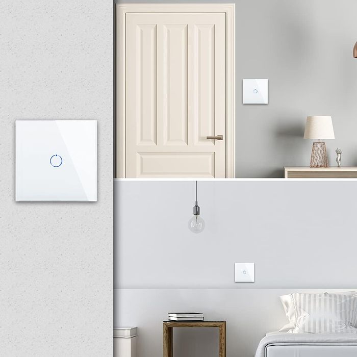 Inteligentny Włącznik Światła WiFi Dotykowy Panel Szklany Alexa Google
