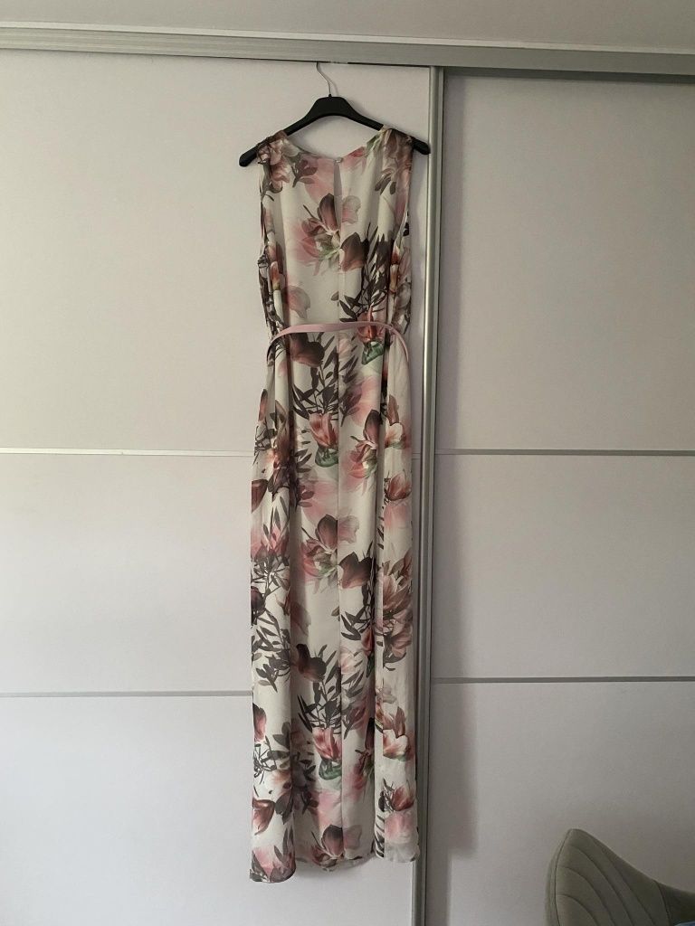 Długa sukienka w kwiaty r. 42
