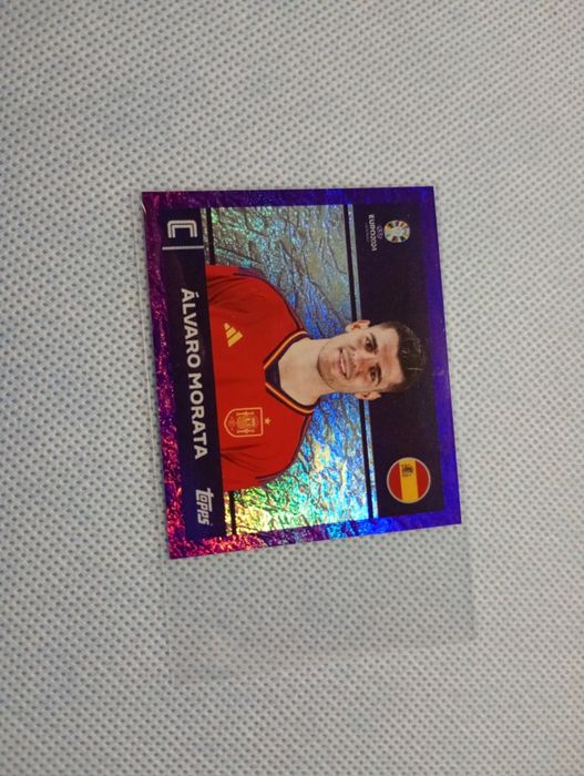 Cromo Topps Álvaro Morata Roxo