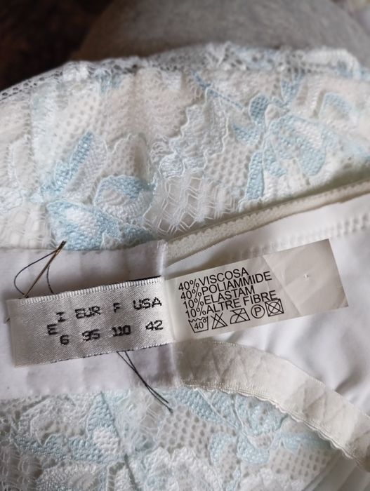 Новий бюстгальтер білий 90D,  95E/XXXL