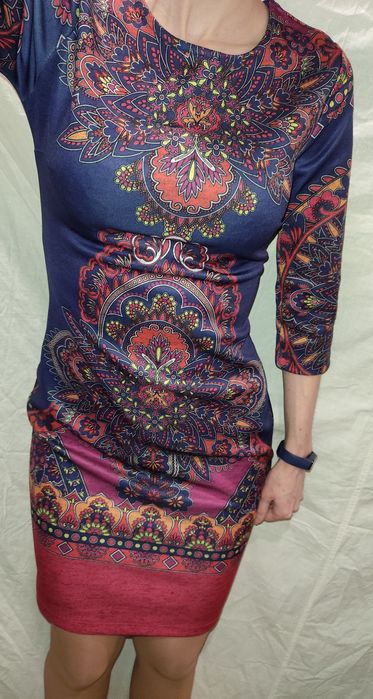 Нова сукня розмір XS 34/42 синя із орнаментом BODYFLIRT плаття платье