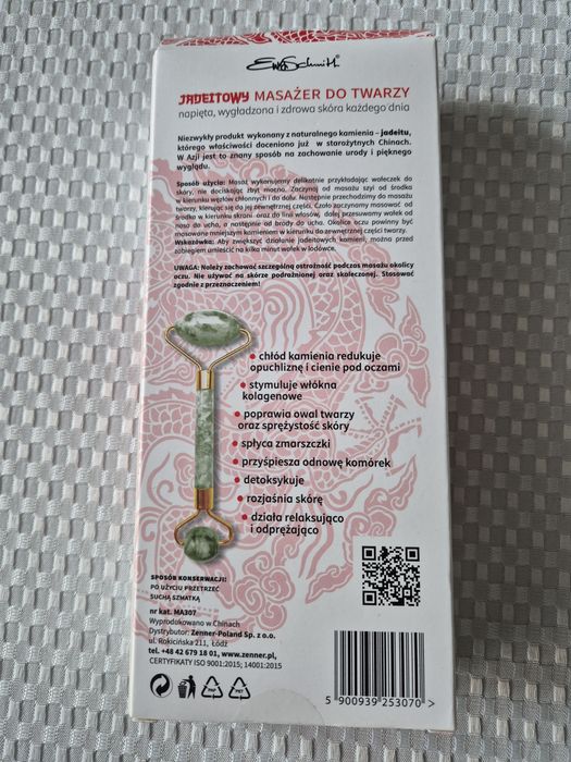 Jadeitowy masażer do twarzy Ewa Schmitt