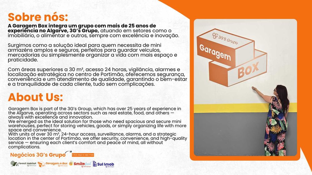 Mini-armazéns e Garagens em Portimão 30m2 – espaço amplo e seguro!