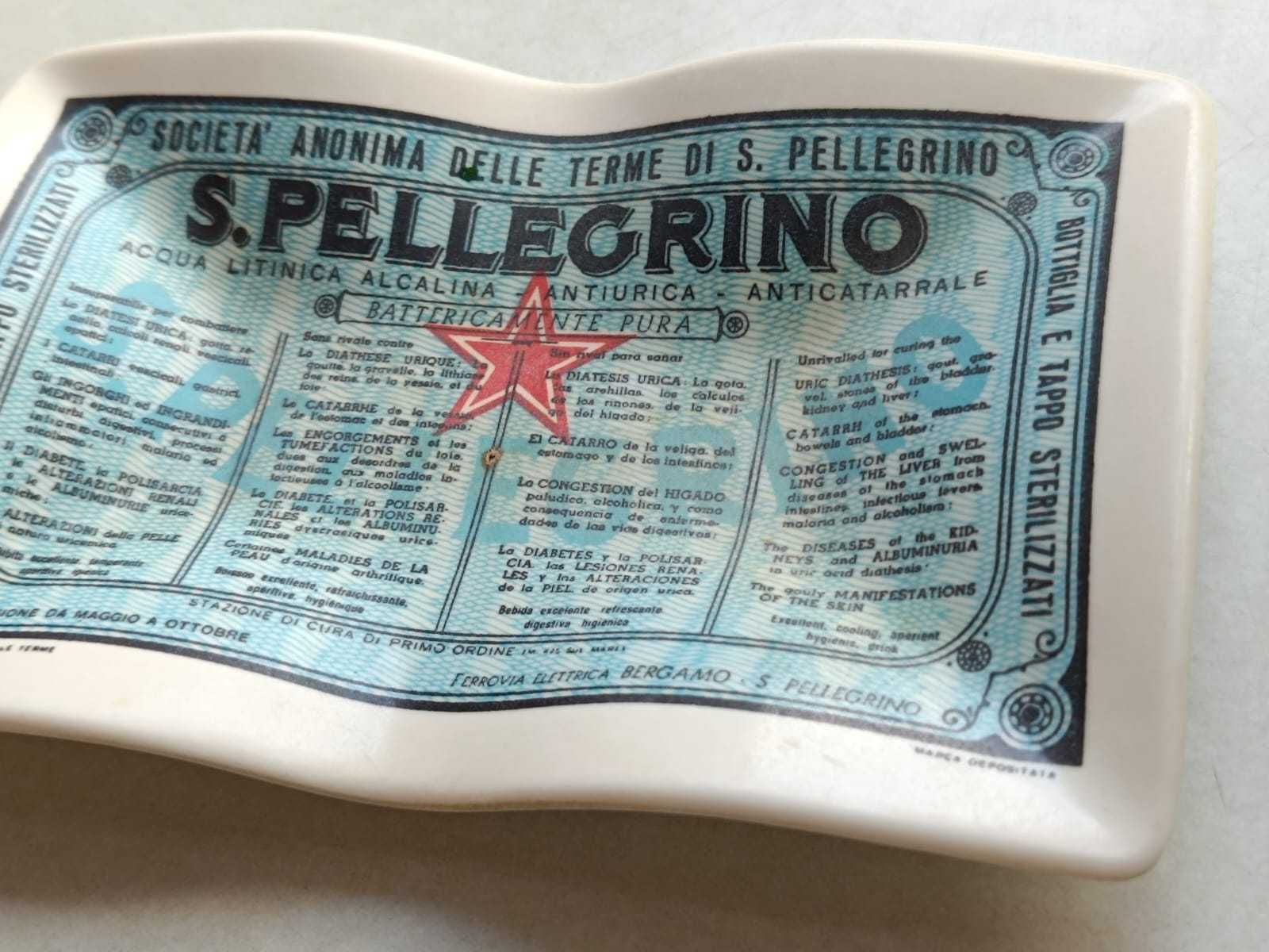 popielniczka reklama woda S. Pellegrino 1963 melamina