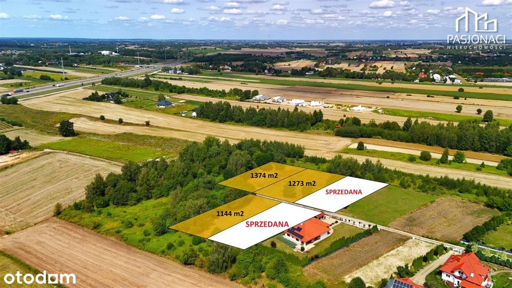 5 działek budowlanych - miejscowość Konopnica