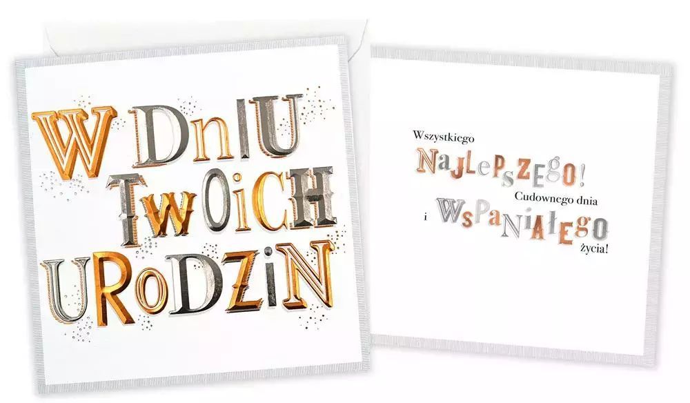 Karnet Urodziny. Kukartka