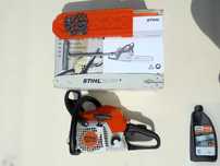 Piła spalinowa STIHL MS 171 oryginalny komplet fabryczny, jak nowa