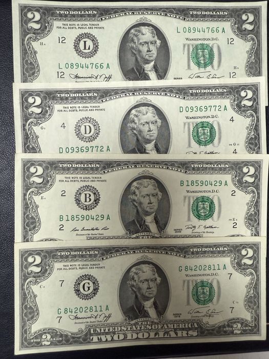 Dollary banknoty Amerykańskie