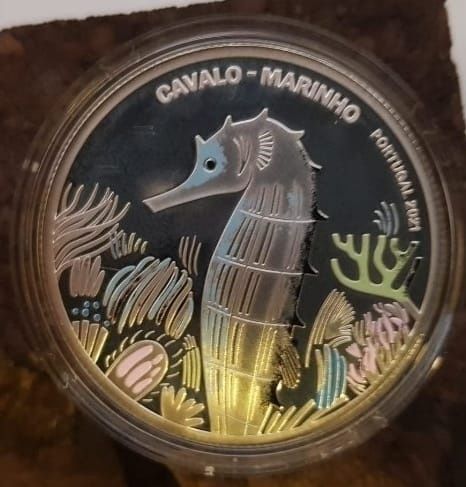 5€ Proof prata, Cavalo Marinho, 2021
