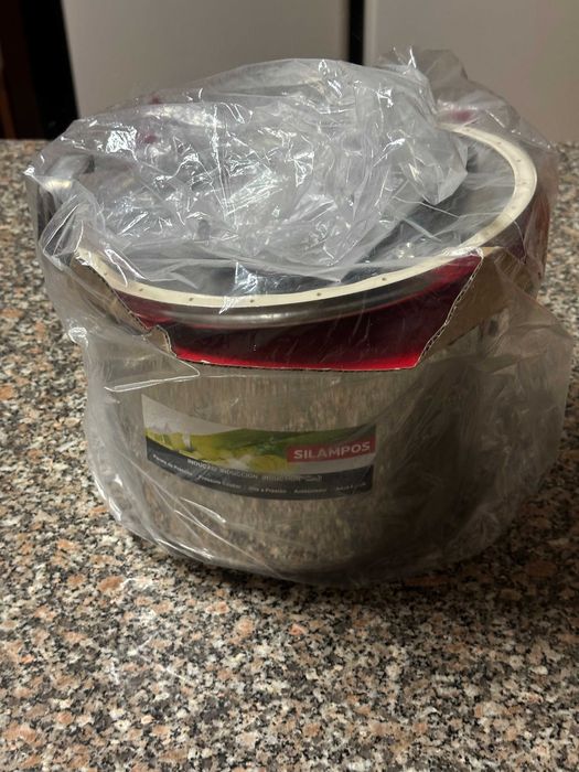 Panela Pressão Silampos Aço Inox 8L - Ref. 643122018708 - NOVA