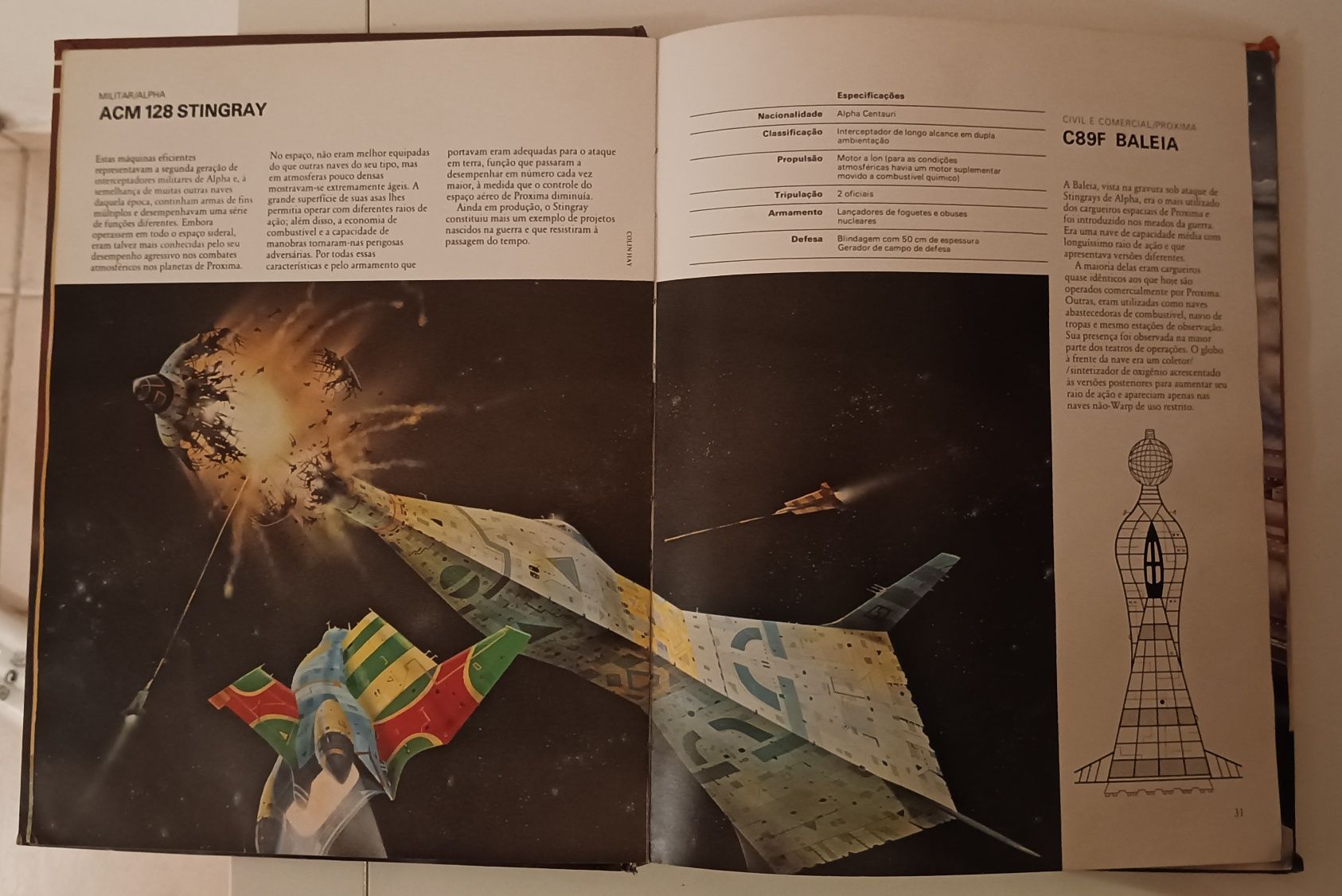 Naves Espaciais - Stewart Cowley - edição 1980 - ilustração sci-fi