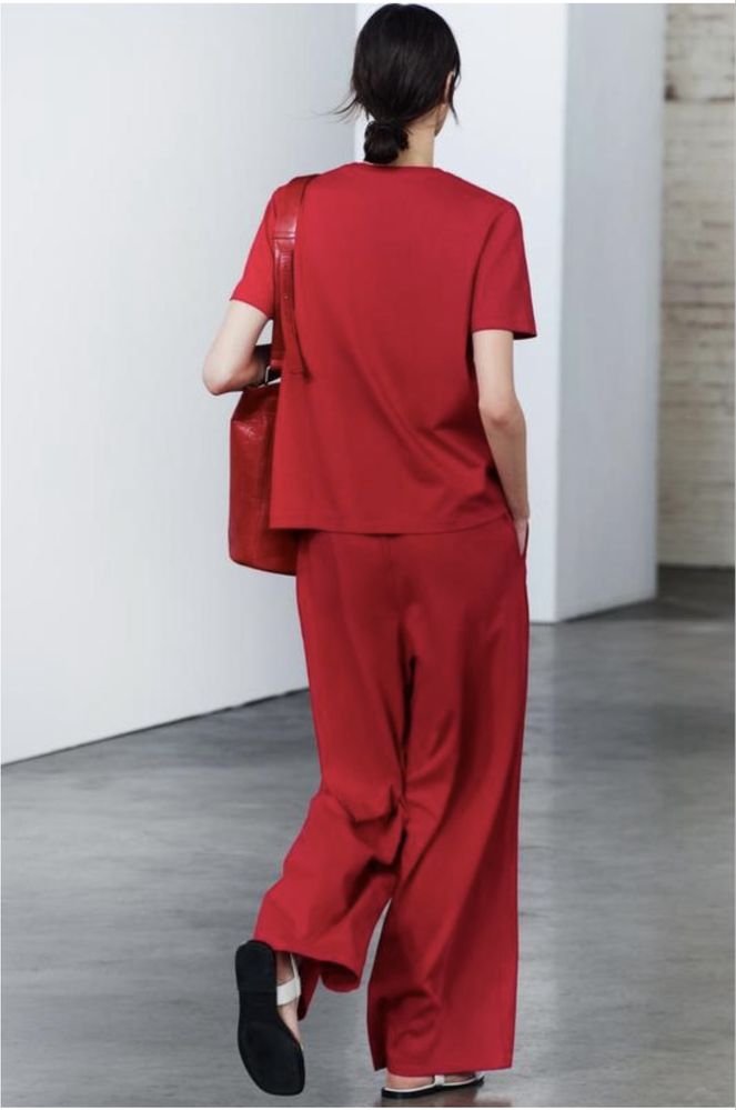 Костюм Zara трикотажний палацо