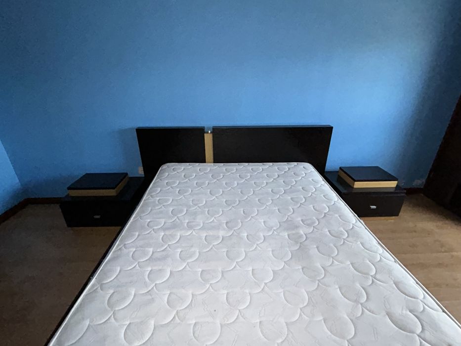 Mobília quarto casal madeira preta