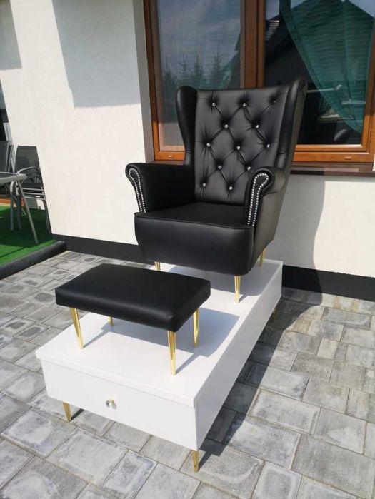 Podest do pedicure z fotelem i podnóżkiem Nowy Promocja Wysyłka 48 h
