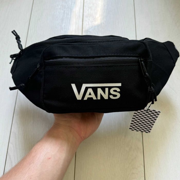 Сумка через плече/на пояс Vans у 2 кольорах(Чорний, Чорно-Білий).