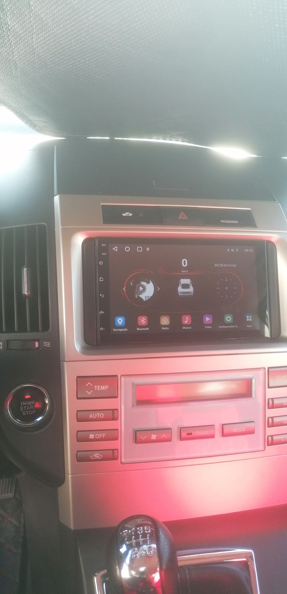 Rádio 2Din Android, para Toyota Verso 2004 a 2009