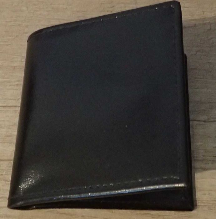 Portfel czarny - ekoskóra