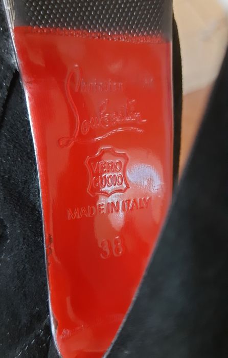 Жіночі замшеві чоботи Christian Louboutin 38р