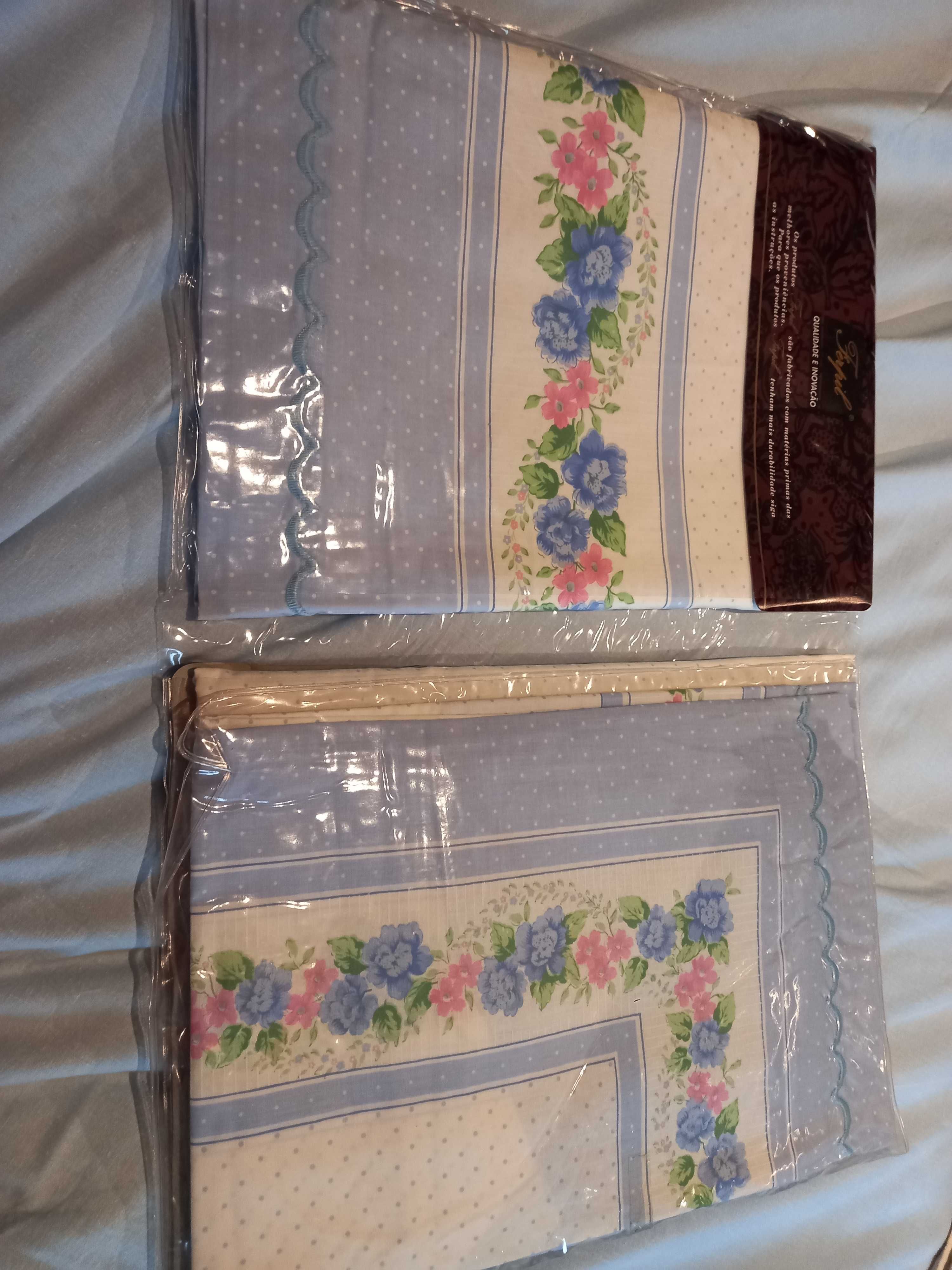 Conjunto de lençóis novos de casal - Texteis Lar