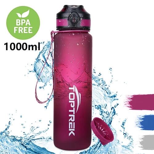 Cпротивна пляшка для води Toptrek 1000 ml