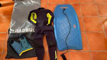 Kit Fato e Prancha BodyBoard menino