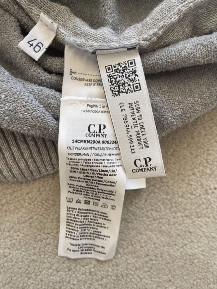 C.P. Company Vanisé linen-blend sweater