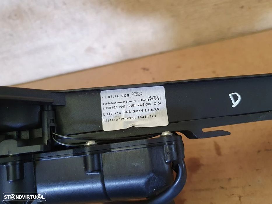 Motor da cortina Da chapeleira da mala Mercedes W212 E220 E250 E300