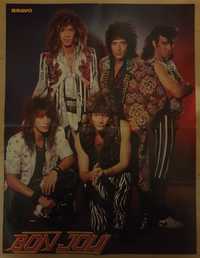 Plakat Bon Jovi A-ha z lat 80tych