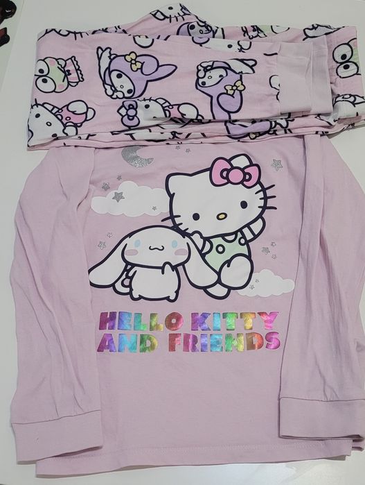 Piżamka hello kitty/ cinnamoroll 122/128