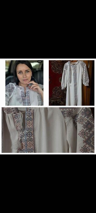 Вишите плаття. Плаття ручної вишивки з льону.