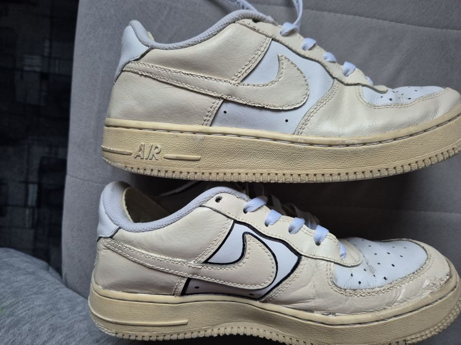 Buty nike air force 1 custom cream