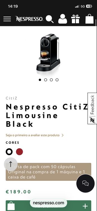 Máquina nespresso